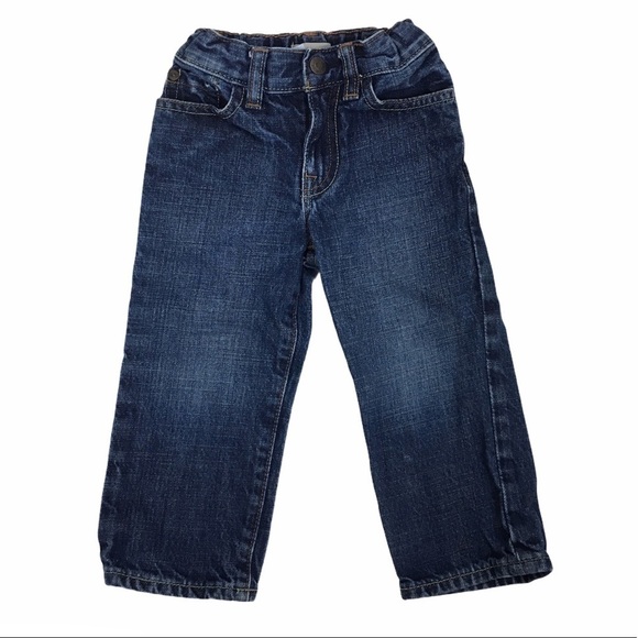 Baby GAP Jeans Original Straight Medium Dark Wash Denim 100% Cotton Size 2T - Picture 10 of 10